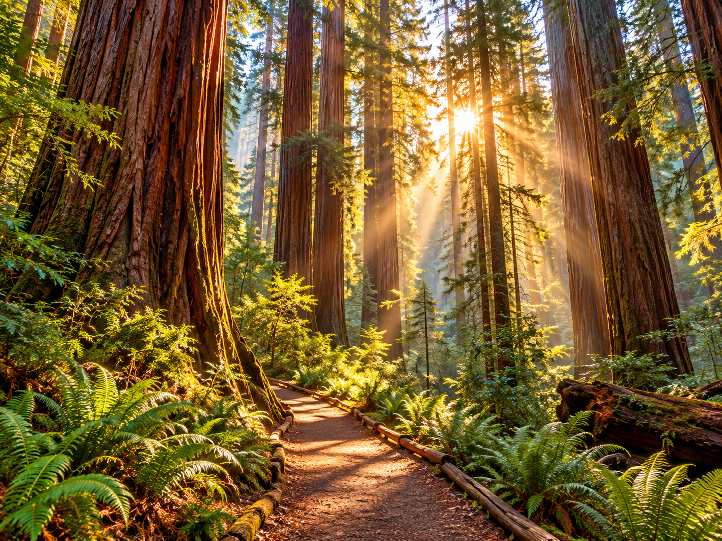 California redwood forest